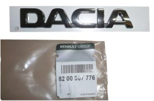 Emblem mit Schriftzug, Rückseite 8200907776, Dacia, Original, neu