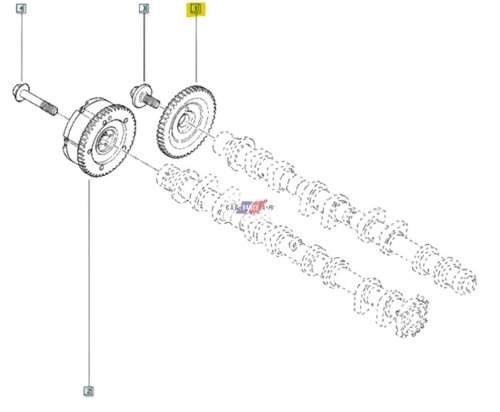 Nockenwellenrad Original 130243613R Clio 3 Laguna 3 2.0 16V