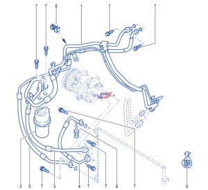 Klimaanlagenleitung 9246100Q0C Neu OE Renault Trafic 3