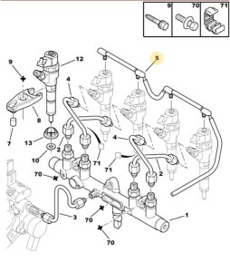 Original-Kraftstoffleitung 4578E2 Jumper Boxer Ducato 2.2HDI