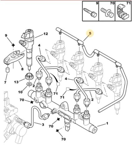 Original-Kraftstoffleitung 4578E2 Jumper Boxer Ducato 2.2HDI