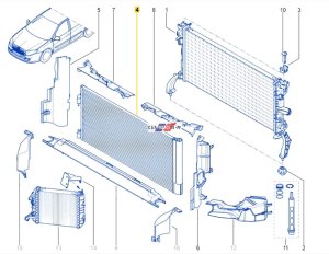 Klimakondensator NRF 921100002R Laguna 3