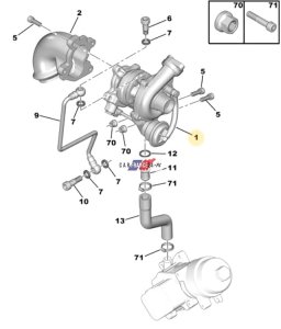 Turbolader  1,4 Hdi 0375G9 Peugeot Citroen Ford