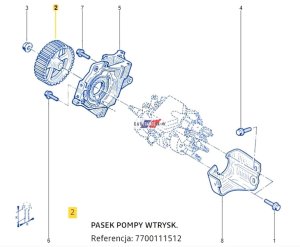 Rad  Wtr. Pumpe Renault 1.9D F8Q 7700111512