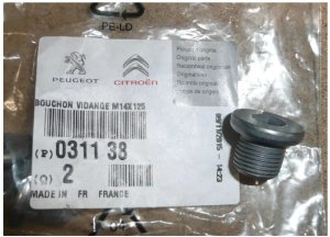 Ölwanneverschluss 031138  Neu OE PSA C2 C3 C4 Evasion