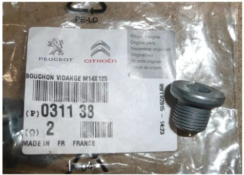 Ölwanneverschluss 031138  Neu OE PSA C2 C3 C4 Evasion