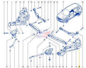 Querlenker  links hinten unten 2,0 DCI 555025HA0B OE Renault Koleos 2 4x4
