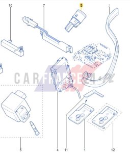 Start/Stopp-Schalter 2515000QAD Neu OE Renault Laguna 3 Megane 2