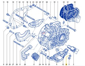 Unterlegscheibe für Getriebe 3220700Q0B Neu OE Renault