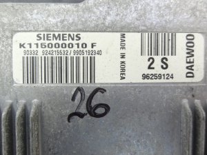 Motorsteuergerät Daewoo Matiz K115000010F  96259124