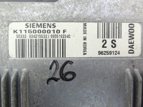 Motorsteuergerät Daewoo Matiz K115000010F  96259124