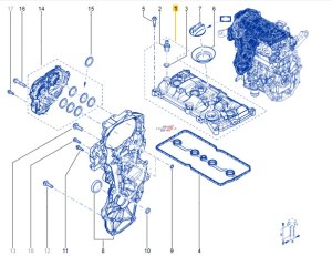 Zylinderkopfdeckel R Clio IV 1,6TCe 13264BV80A  Neu Original