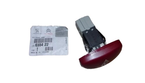 Schalter für Warnblinkanlage 655422 Neu Original Citroen Peugeot Xsara Picasso