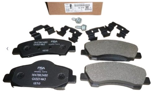 Bremsbeläge vorne 1647863480  Neu Original Citroen Peugeot 301
