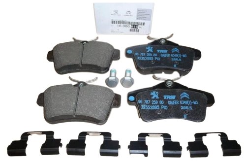 Bremsbeläge hinten 1608681680 Neu Original Citroen Peugeot C4 II