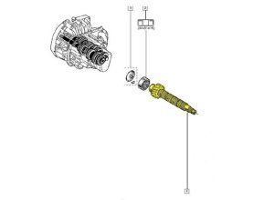 Getriebewelle JH3 6001548614 Neu OE  Renault Clio III Twingo