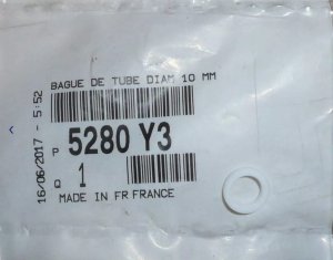 Dichtung für Hydraulikleitung 5280Y3 5280.Y3 Citroen C5 III Original