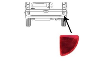 Reflektor rechts hinten  2655400QAD Neu OE Renault Kangoo