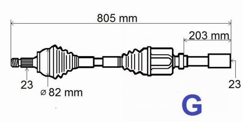 Antriebswelle rechts 8200184199  Renault Megane II 2.0 16V Original