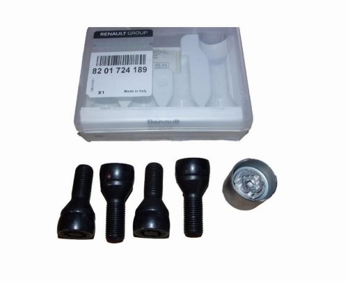 Radschrauben 8201724189 Diebstahlsicherungssatz Renault Original Neu