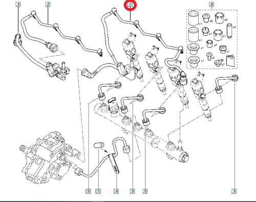 Kraftstoffleitung 8200409687  Scenic Megane 1.9DCI