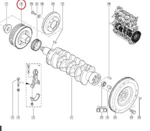 Riemenscheibe 12303DC000 Master Movano Mascott 3.0DCI