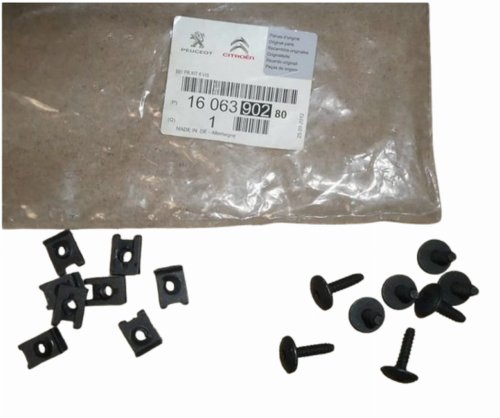 Schraubensatz für Heckstoßstange 1606390280 Citroen DS5 Original Neu