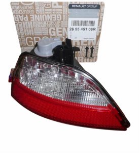 Rückfahrscheinwerfer rechts 265545106R Dacia Duster 17 – Original, neu
