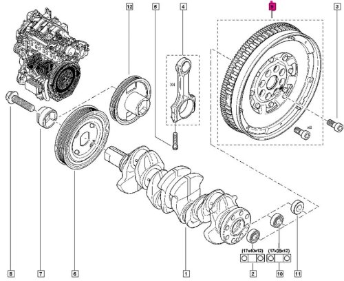 Zweimassenschwungrad 123000785R Koleos Qashqai 2.0DCI