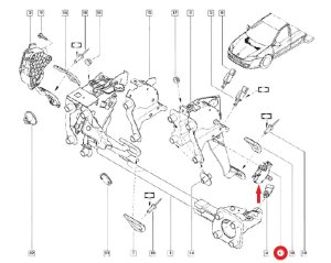 Kupplungspedalsensor Original 2530000QAA Laguna Megane