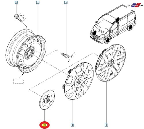Radkappe Original 403150833R Renault Trafic