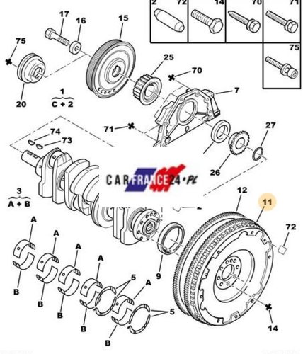 Schwungrad Original 9676226780 Boxer 2.2HDI 110Km