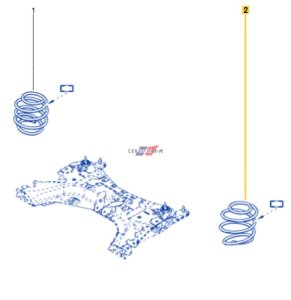 Feder vorne Original 540103930R Clio 4 0.9/1.2