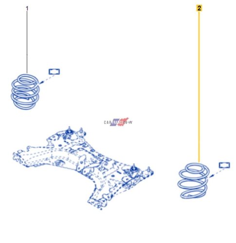 Feder vorne Original 540103930R Clio 4 0.9/1.2