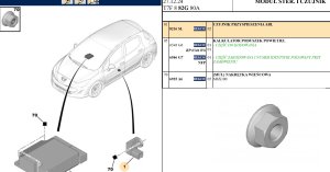Aufprallsensor Peugeot 308 9660923480 8216.SL Gebraucht Original