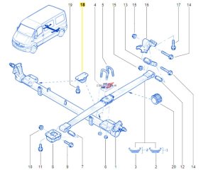 Federungsanschlag 5524000QAA Master Movano Interstar