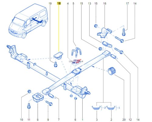 Federungsanschlag 5524000QAA Master Movano Interstar