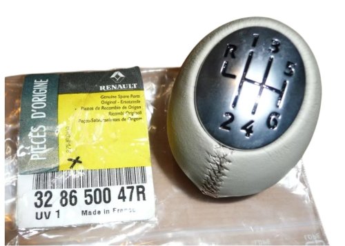 Schaltknauf 6 Gänge 328650047R Renault Megane III Original Neu