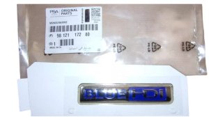 BlueHDi-Emblem 9812117280 Peugeot 2008 Original Neu